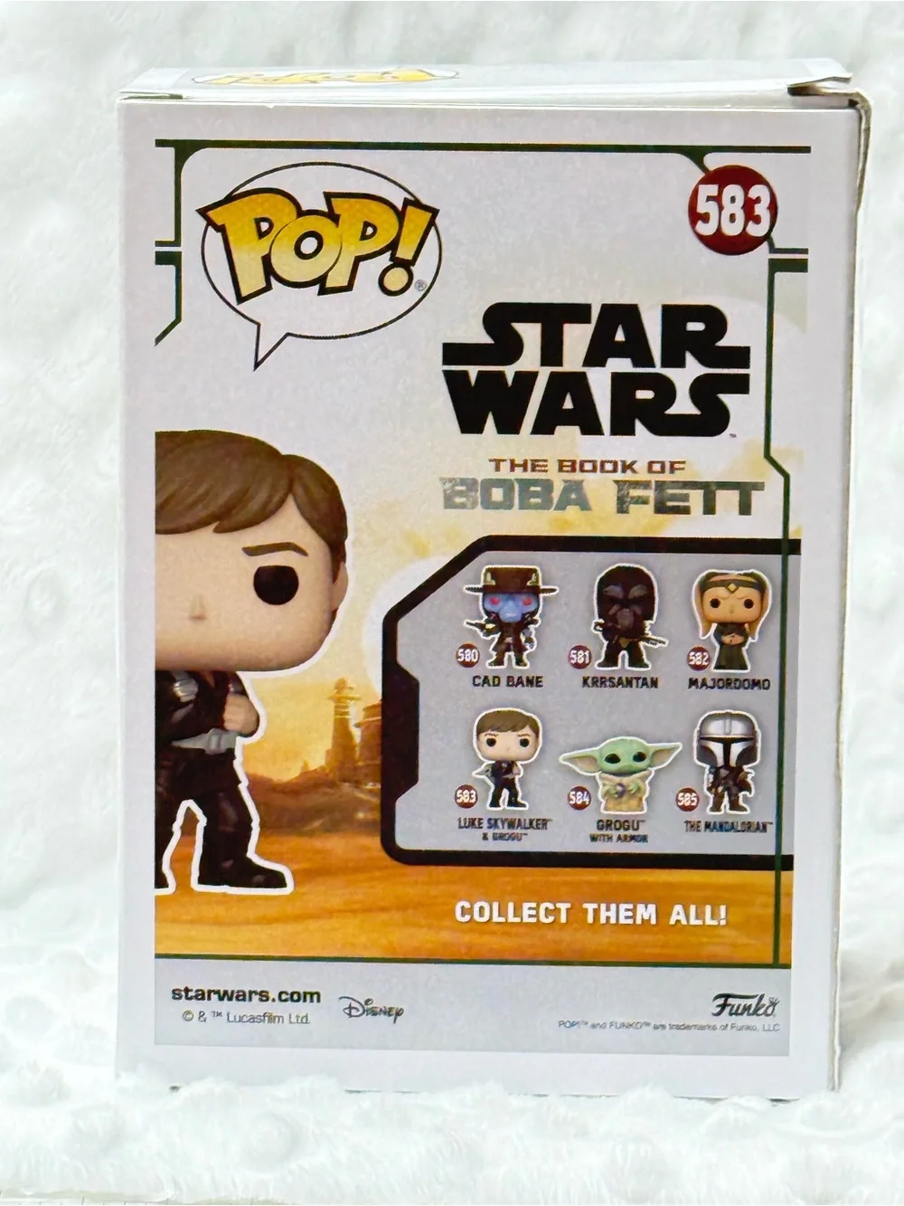 Funko Pop! Star Wars Luke Skywalker & Grogu Vinyl Figure  #583
